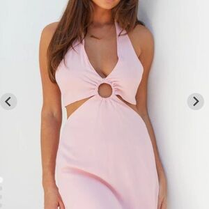 Beginning boutique light pink maxi dress